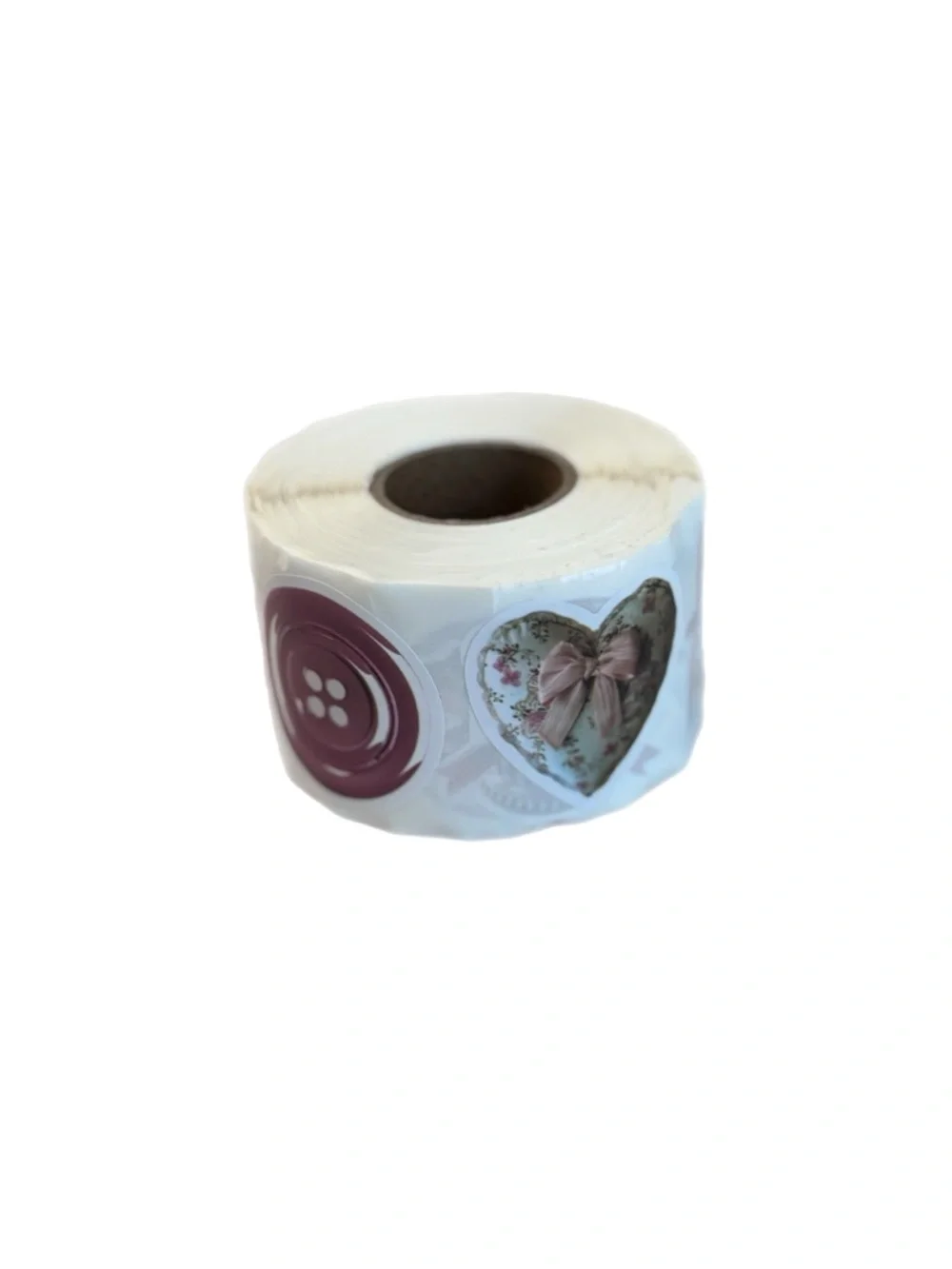 Roll of 500 Pastel Pink Coquette Stickers